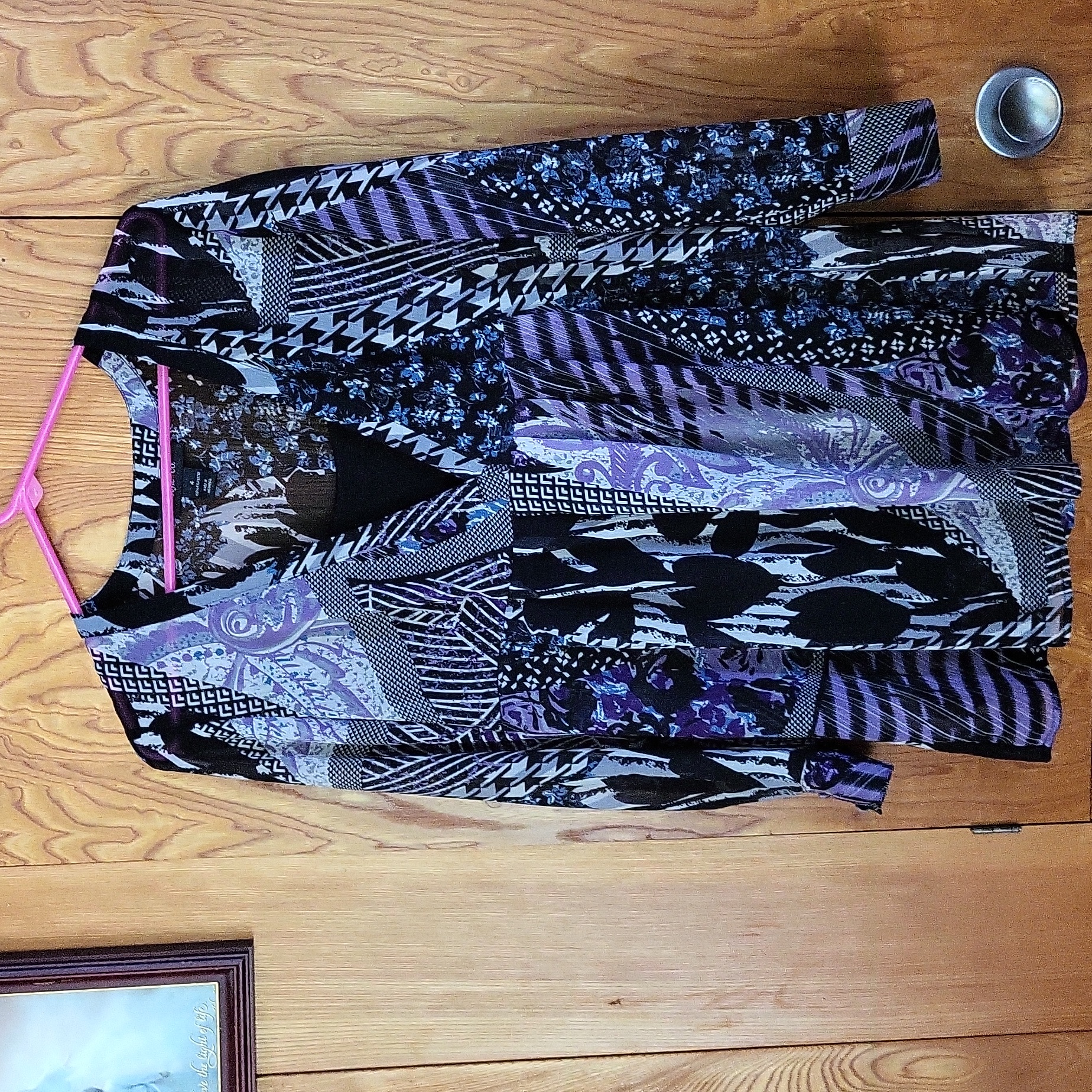 Style & Co Multi Pattern Blouse